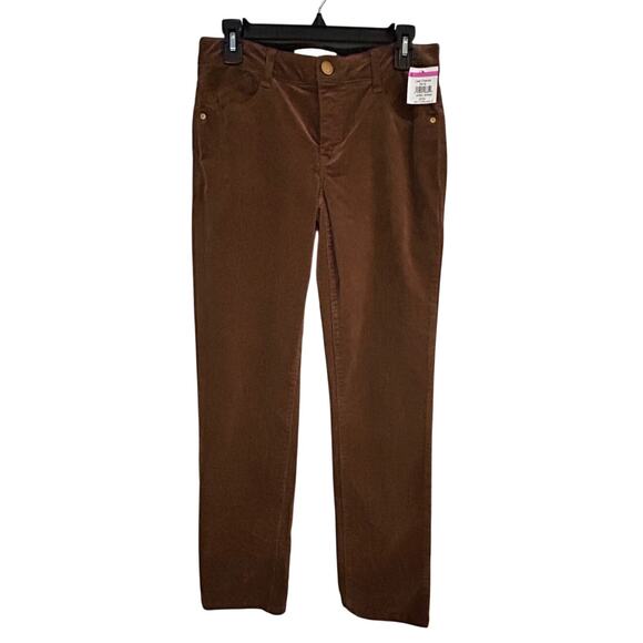 WIT & WISDOM NWT $95 Brown Thin Brushed Cords Absolution Straight Leg - Picture 1 of 8